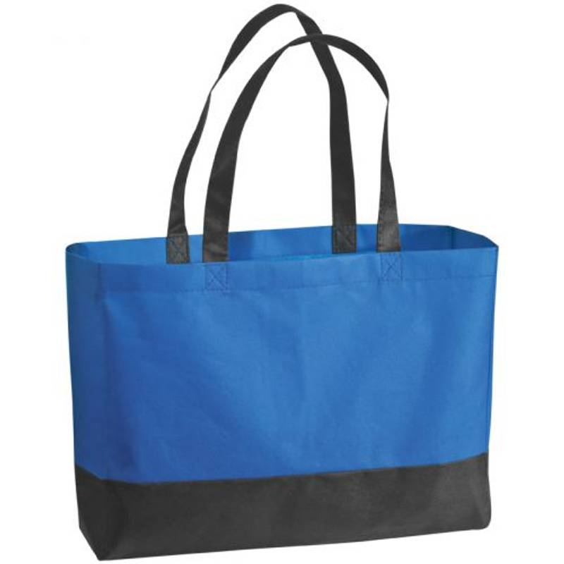 Skládací netkaná nákupní taška, modrá Skládací netkaná nákupní taška, modrá